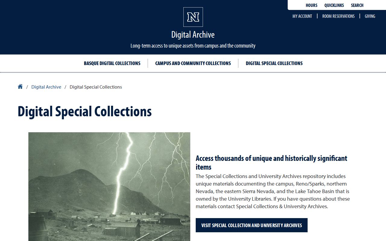 Washoe County city directory collection in UNR Special Collections