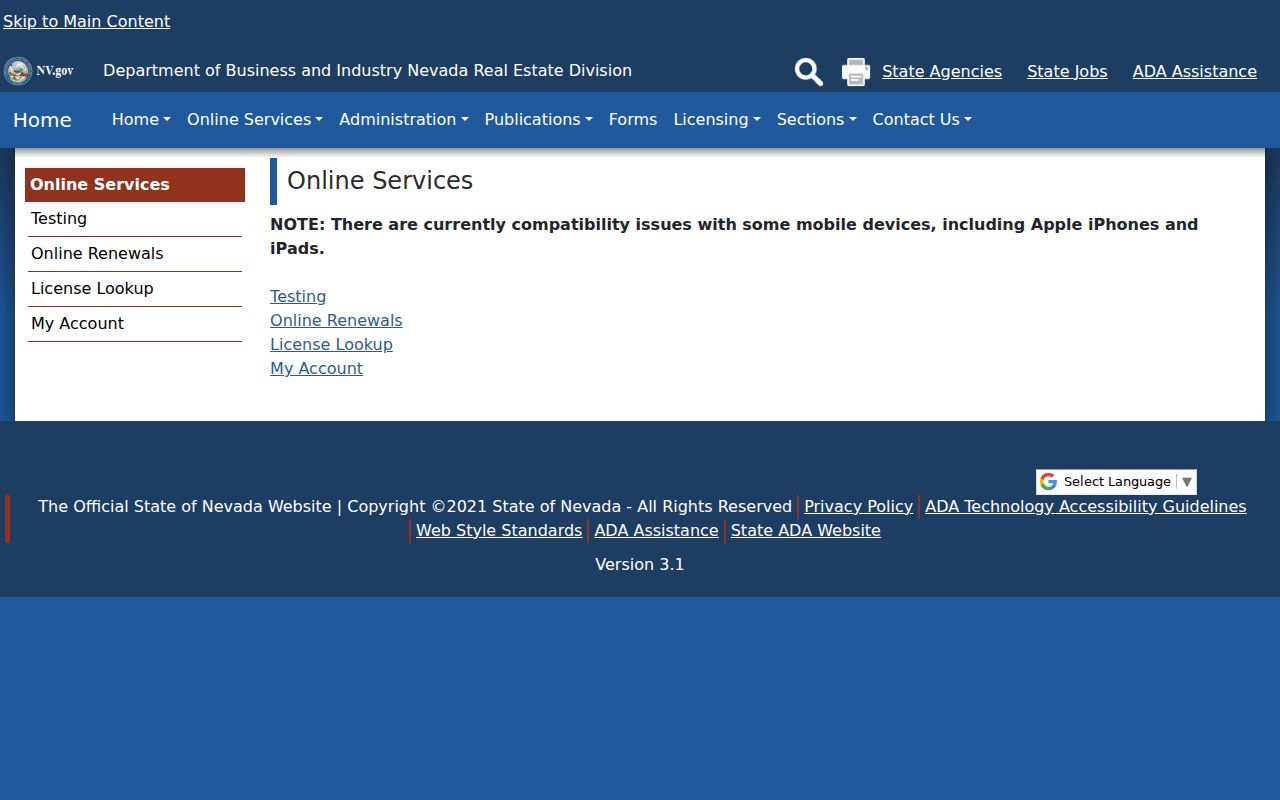 Washoe County residents directory Nevada license lookup page